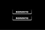 Kia Sorento I 2002+ Stainless Steel LED Door Sills – Sorento Logo