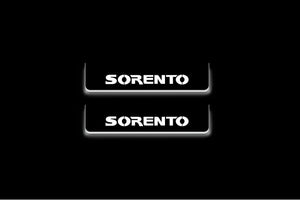 Kia Sorento I 2002+ Stainless Steel LED Door Sills – Sorento Logo