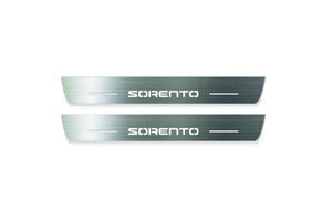 KIA Sorento III 2015-2020 LED Door Sills Illuminated Scuff Sorento Logo Stainless Steel Entry Guards