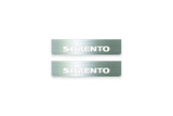 Kia Sorento I 2002+ Stainless Steel LED Door Sills – Sorento Logo