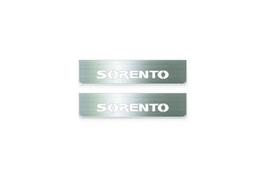 Kia Sorento I 2002+ Stainless Steel LED Door Sills – Sorento Logo