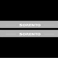 Illuminated LED Door Sill Tread Plates KIA Sorento I 2002-2009 With Sorento Logo KIA Led Door Sills opdesign