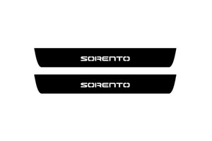 KIA Sorento III 2015-2020 Illuminated Matte Sill Plates with logo Sorento KIA Led Door Sills PRO opdesign