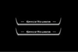 Citroen SpaceTourer 2016+ LED door sill plates in stainless steel with SpaceTourer logo