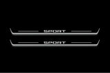Land Rover Discovery Sport L550 2015+ Stainless LED Door Sills – Sport Logo