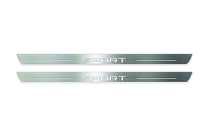 Land Rover Discovery Sport L550 2015+ Stainless LED Door Sills – Sport Logo