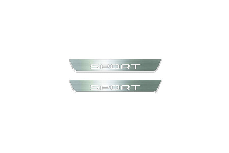 Land Rover Discovery Sport L550 2015+ Stainless LED Door Sills – Sport Logo