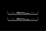 LED door sill plates for BMW 5 F30 2012+ with Sport Line logo