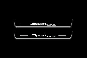 BMW 3 F30 2012-2018 LED Door Sills Illuminated Scuff Sport Line Logo Stainless Steel Entry Guards
