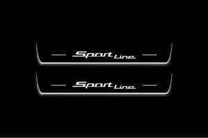 BMW 5 G60 2023+ LED Door Sills Illuminated Scuff Sport Line Logo Stainless Steel Entry Guards Door Sills Decoin