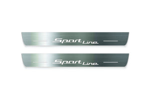 BMW 3 F30 2012-2018 LED Door Sills Illuminated Scuff Sport Line Logo Stainless Steel Entry Guards