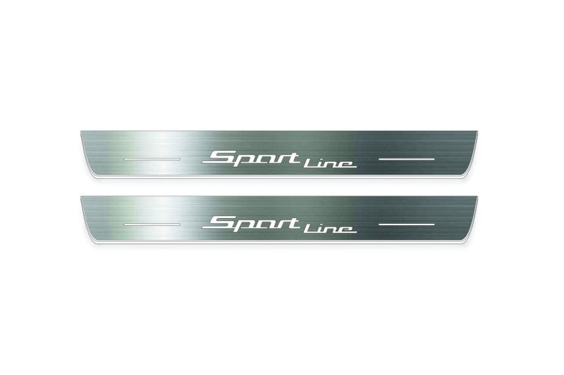 LED door sill plates for BMW 3 G20 2019+ with Sport Line logo