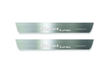 LED door sill plates for BMW 5 G30 2017+ stainless steel with Sport Line logo