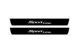 illuminated door sill protectors BMW 3 G20 2019+ stainless steel with Sport Line logo