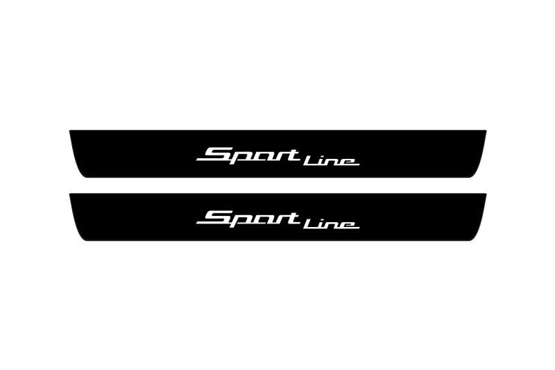 illuminated door sill protectors BMW 3 G20 2019+ stainless steel with Sport Line logo