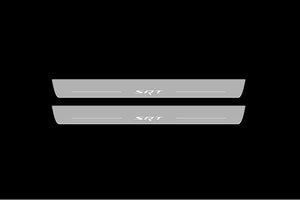 Dodge Charger 2005-2011 LED Door Sills Illuminated Scuff SRT Logo Stainless Steel Entry Guards Door Sills Decoin