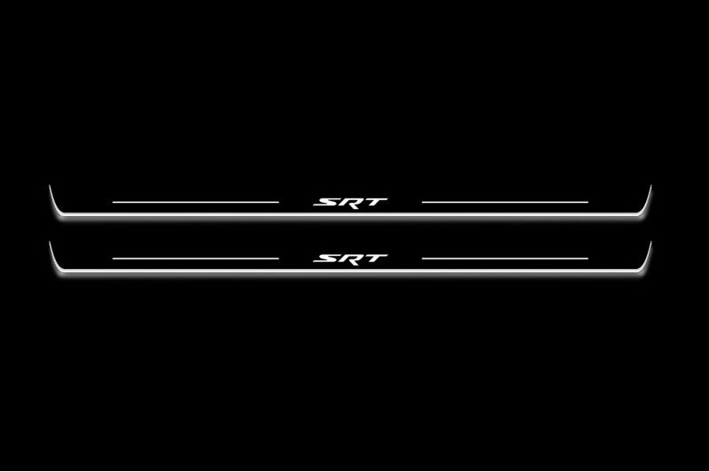 LED door sill plates for Dodge Challenger 2008+ with SRT logo