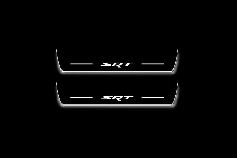 Dodge Durango III 2011+ LED door sill plates with SRT logo