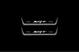 LED door sill plates Dodge Charger LD 2011+ stainless steel with SRT logo