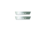 LED door sill plates stainless steel Jeep Grand Cherokee III WK2 2005+ with SRT logo