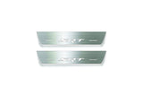 Dodge Charger LD 2011+ entry guards in stainless steel with SRT logo