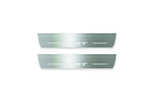 Dodge Durango III 2011+ LED Door Sills Illuminated Scuff SRT Logo Stainless Steel Entry Guards Door Sills Decoin