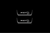 LED door sill plates for Jeep Grand Cherokee IV WK2 2010+ with SRT Hellcat logo