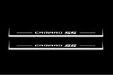 Chevrolet Camaro VI 2016+ LED door sill plates with Camaro SS logo