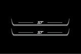Ford Edge II 2015+ door sill plates in stainless steel with ST logo