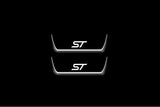 LED door sill plates for Ford Edge II 2015+ stainless steel with ST logo