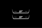 Ford Focus IV 2018+ entry guards in stainless steel with ST logo