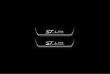Ford Escape IV 2020+ stainless steel illuminated entry guards with ST line logo