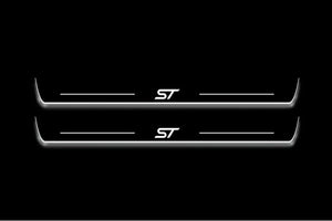 Ford Fiesta 2008-2017 LED Door Sills Illuminated Scuff ST Logo Stainless Steel Entry Guards Door Sills Decoin