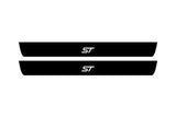 Ford Focus III 2011+ illuminated door sill protectors stainless steel with ST logo