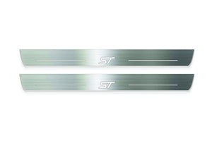 Ford Fiesta 2008-2017 LED Door Sills Illuminated Scuff ST Logo Stainless Steel Entry Guards Door Sills Decoin