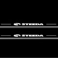 Ford Mustang VI 2015-2023 LED Door Sills Illuminated Scuff Steeda Logo Stainless Steel Entry Guards