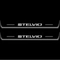 Alfa Romeo Stelvio 2016+ LED Door Sills Illuminated Scuff Stelvio Logo Stainless Steel Entry Guards