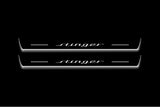 Kia Stinger 2017+ Stainless Steel LED Door Sills – Stinger Logo