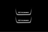 Kia Stonic 2017+ Stainless Steel LED Door Sills – Stonic Logo