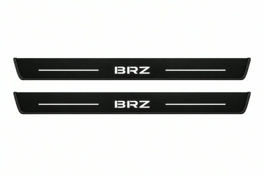 Subaru BRZ Coupe ZD8 2021–Present — Matte PRO LED Door Sills — BRZ Logo