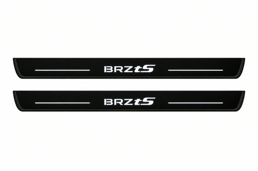 Subaru BRZ Coupe ZD8 2021–Present — Matte PRO LED Door Sills — BRZ tS Logo