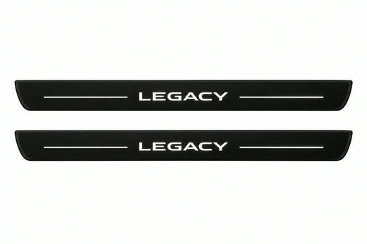 Subaru Legacy V 2009–2014 — Matte PRO LED Door Sills — Legacy Logo