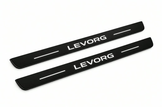 Subaru Levorg I 2014–2020 — Matte PRO LED Door Sills — Levorg Logo