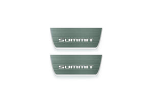 Jeep Grand Cherokee V Stainless Steel LED Door Sills – Summit Logo