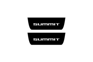 Jeep Grand Cherokee IV 2010-2021 Illuminated Matte Sill Plates with logo Summit Jeep Led Door Sills PRO opdesign