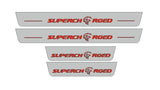 stainless steel LED door sill plates for Dodge Charger LD 2011+ with Supercharged logo