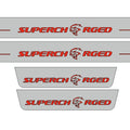 Illuminated LED Door Sill Tread Plates Jeep Grand Cherokee IV 2010-2021 With Supercharged Logo Jeep Led Door Sills opdesign