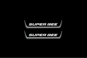 Dodge Charger 2011-2023 LED Door Sills Illuminated Scuff Super Bee Logo Stainless Steel Entry Guards