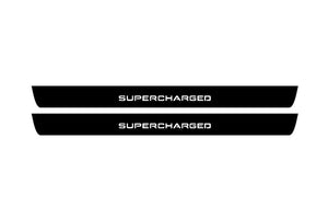 Range Rover III 2002-2012 Illuminated Matte Sill Plates with logo Supercharged Range Rover Led Door Sills PRO opdesign