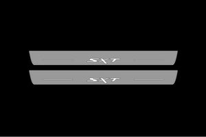 Dodge Charger 2011-2023 LED Door Sills Illuminated Scuff SXT Logo Stainless Steel Entry Guards Door Sills Decoin
